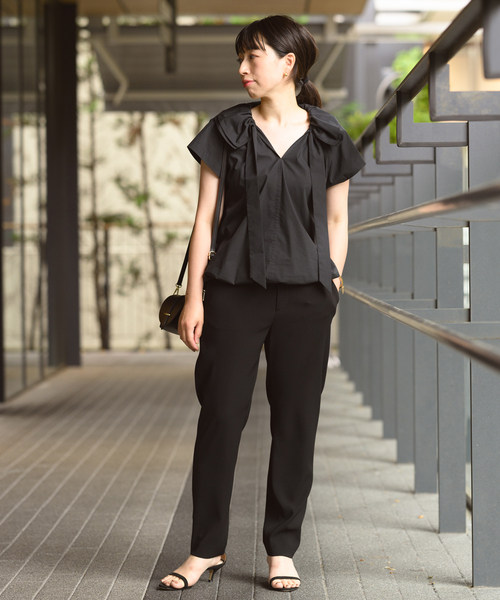 journal standard L'essage（ジャーナルスタンダードレサージュ）の「ダブルクロスジョガー パンツ◆3（その他パンツ・レディース・ピンク/ブラック/ブルー系その他・FREE）」の7枚目の写真