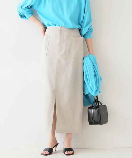 リネンタイトスカート◇（スカート）｜SLOBE IENA（スローブイエナ）の