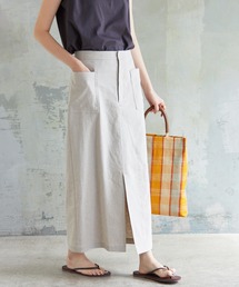 SLOBE IENA | リネンタイトスカート【手洗い可能】◆(スカート)