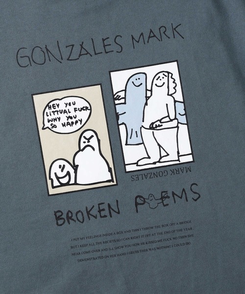 Mark Gonzales（マーク・ゴンザレス）の「【MARK GONZALES】イラストスウェットクルー（スウェット・メンズ・ケリーグリーン/パープル/ホワイト・M/L/XL/S）」の21枚目の写真