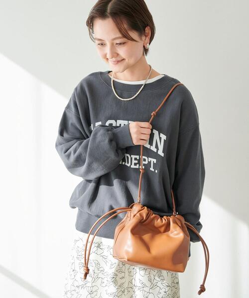 green label relaxing（グリーンレーベルリラクシング）の「ツイストハンドル 2WAY バッグ M（ショルダーバッグ・レディース・ブラック/ブラウン/その他1・FREE）」の3枚目の写真