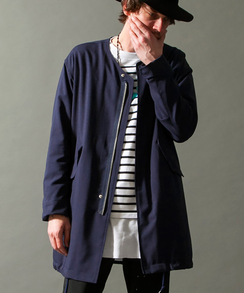 MONKEY TIME（モンキータイム）の「＜monkey time＞ ∴ PE/TRO NO/COLLAR COAT/コート ◆（その他アウター・メンズ・ネイビー・SMALL/LARGE/MEDIUM）」の6枚目の写真