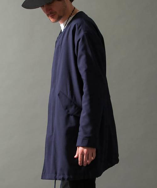 MONKEY TIME（モンキータイム）の「＜monkey time＞ ∴ PE/TRO NO/COLLAR COAT/コート ◆（その他アウター・メンズ・ネイビー・SMALL/LARGE/MEDIUM）」の7枚目の写真