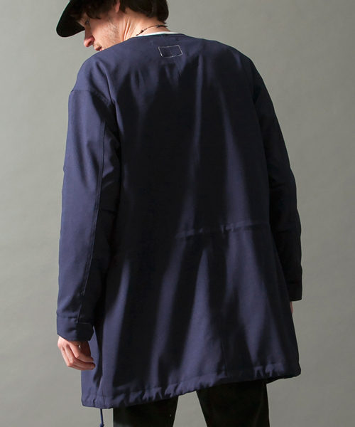 MONKEY TIME（モンキータイム）の「＜monkey time＞ ∴ PE/TRO NO/COLLAR COAT/コート ◆（その他アウター・メンズ・ネイビー・SMALL/LARGE/MEDIUM）」の8枚目の写真
