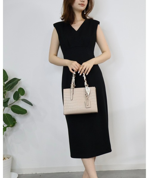 SAISON DE PAPILLON（セゾンドパピヨン）の「クロコ調PUレザースカーフ付き2wayハンドバッグ　定番　卒業式 入学式（ハンドバッグ・レディース・ベージュ/ブラック・フリー）」の13枚目の写真