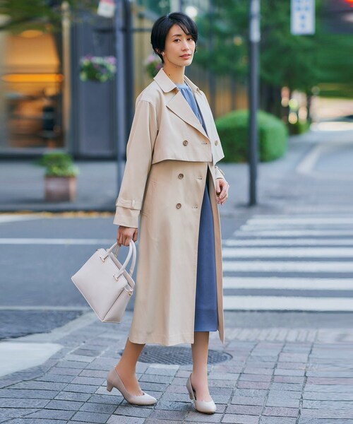 grove（グローブ）の「◆【S-3L】3WAY トレンチコート（トレンチコート・レディース・ベージュ/ブラウン系その他/ピンク系・01/02/03/04/05）」の7枚目の写真