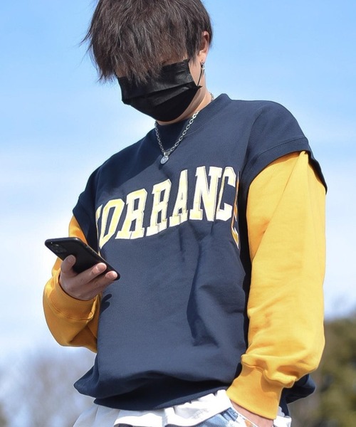 8(eight)(エイト)の「カレッジロゴトレーナー(スウェット・メンズ・ブラック系その他/グレー系その他/イエロー系その他/ブラック系その他2/グレー系その他2/グレー系その他3/グリーン系その他2/グリーン系その他3/スカイブルー系3/グリーン系その他・MEDIUM/LARGE)」の9枚目の写真