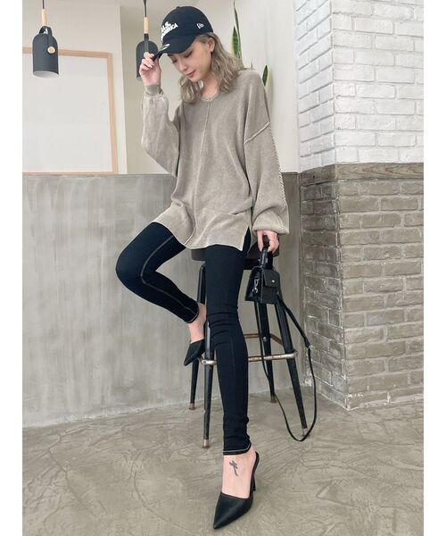 GYDA（ジェイダ）の「2WAYmix materialミニBAG（ハンドバッグ・レディース・ブラック/ベージュ・FREE）」の12枚目の写真