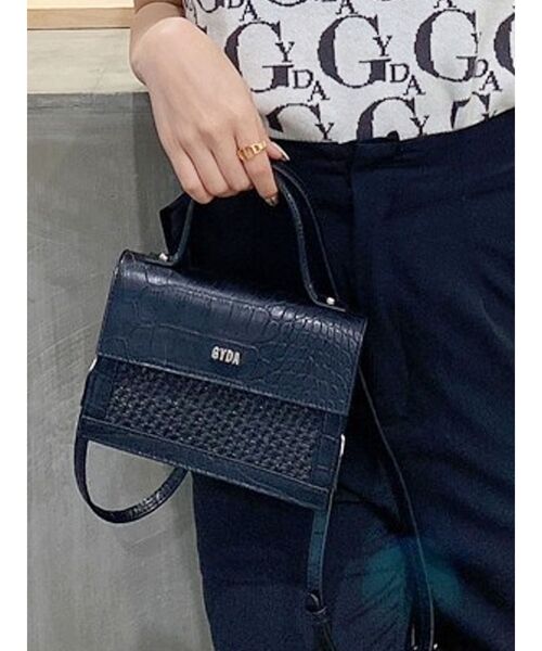 GYDA（ジェイダ）の「2WAYmix materialミニBAG（ハンドバッグ・レディース・ブラック/ベージュ・FREE）」の15枚目の写真