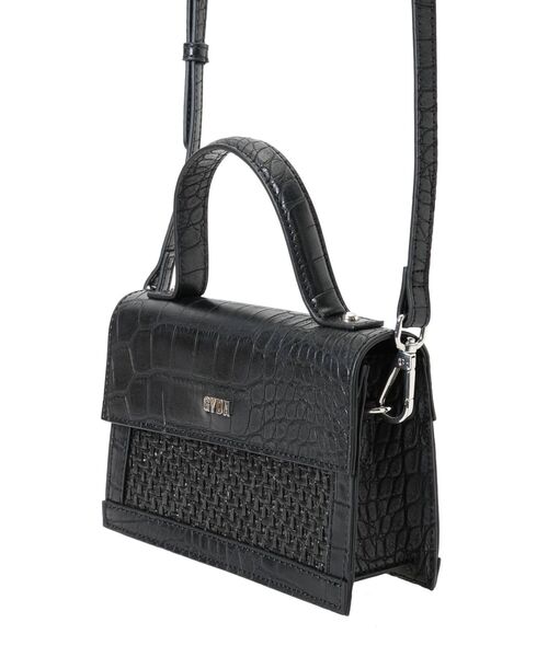 GYDA（ジェイダ）の「2WAYmix materialミニBAG（ハンドバッグ・レディース・ブラック/ベージュ・FREE）」の17枚目の写真