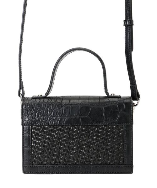 GYDA（ジェイダ）の「2WAYmix materialミニBAG（ハンドバッグ・レディース・ブラック/ベージュ・FREE）」の18枚目の写真