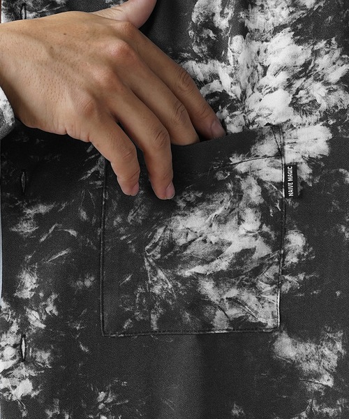 MinoriTY（マイノリティ）の「【MinoriTY】とろみジョーゼットリラックス長袖シャツ オーバーサイズ メンズ 柄シャツ 秋服 ルーズフィット（シャツ/ブラウス・メンズ・ブラック/グレー/ブルー/グリーン/ブラック系その他・M/L）」の22枚目の写真