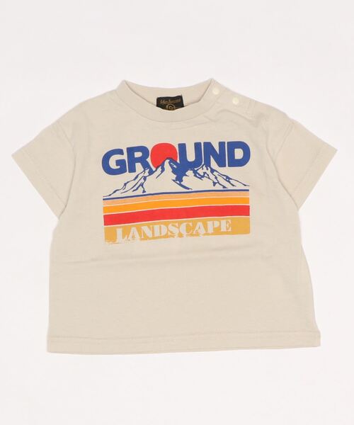 Life Support Products（ライフサポートプロダクツ）の「プリントワイドＴシャツ（80～150cm）（Tシャツ/カットソー・キッズ・ライトブルー/ブラック/ベージュ/ネイビー/オフホワイト/ピンク/イエロー/オレンジ/グリーン/チャコール・90/100/110/120/80/130/95/140/150）」の5枚目の写真
