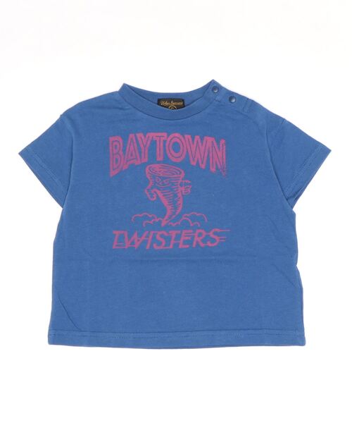 Life Support Products（ライフサポートプロダクツ）の「プリントワイドＴシャツ（80～150cm）（Tシャツ/カットソー・キッズ・ライトブルー/ブラック/ベージュ/ネイビー/オフホワイト/ピンク/イエロー/オレンジ/グリーン/チャコール・90/100/110/120/80/130/95/140/150）」の8枚目の写真