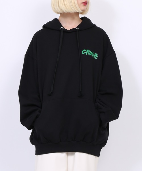 PUNYUS（プニュズ）の「CRASH PCパーカー（パーカー・レディース・オートミール/ブルー/ブラック/ライム・3/4）」の2枚目の写真