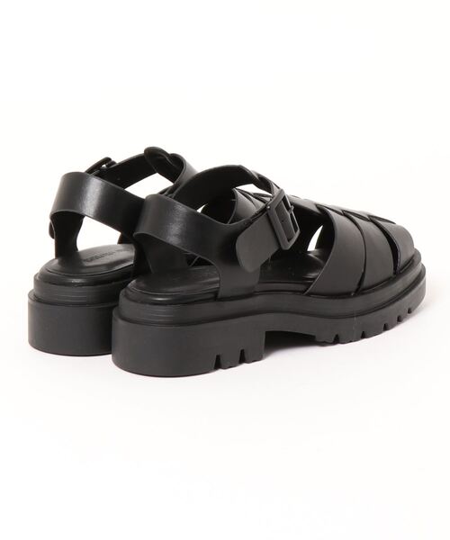 RODEO CROWNS WIDE BOWL（ロデオクラウンズワイドボウル）の「グルカサンダル（サンダル・レディース・ブラック/アイボリー・MEDIUM/LARGE）」の3枚目の写真