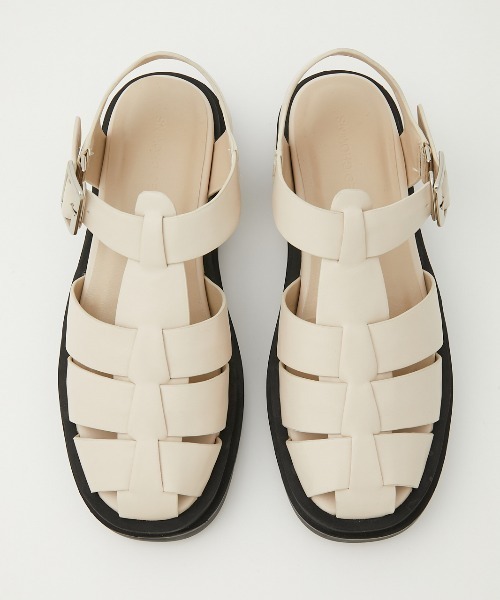 RODEO CROWNS WIDE BOWL（ロデオクラウンズワイドボウル）の「グルカサンダル（サンダル・レディース・ブラック/アイボリー・MEDIUM/LARGE）」の13枚目の写真