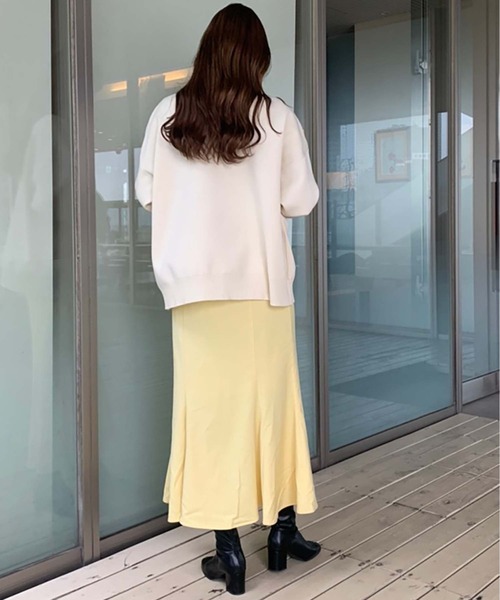 FREE'S MART（フリーズマート）の「カラーマーメイドスカート（スカート・レディース・ブラウン/イエロー/ライトベージュ/ブラック/ピンク系その他/ブルーグリーン・マルチサイズ）」の8枚目の写真