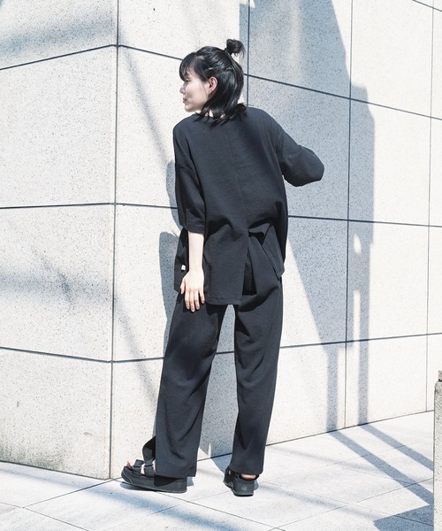 CONVERSE(コンバース)の「【CONVERSE/コンバース】楊柳スリットワイドパンツ(その他パンツ・レディース・ライトグレー/ブラック/ミント・MEDIUM)」の20枚目の写真