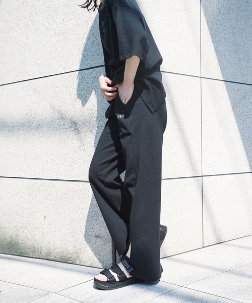 CONVERSE(コンバース)の「【CONVERSE/コンバース】楊柳スリットワイドパンツ(その他パンツ・レディース・ライトグレー/ブラック/ミント・MEDIUM)」の22枚目の写真