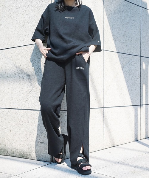CONVERSE(コンバース)の「【CONVERSE/コンバース】楊柳スリットワイドパンツ(その他パンツ・レディース・ライトグレー/ブラック/ミント・MEDIUM)」の21枚目の写真