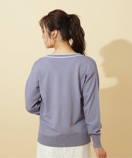 PROPORTION BODY DRESSING（プロポーションボディドレッシング）の「【美人百花5月号掲載 】「ＬＥＮＺＩＮＧ　ＥＣＯＶＥＲＯ」繊維混チュニックカーディガン / 1212174403（カーディガン/ボレロ・レディース・ホワイト/ブルー/ブラック・FREE）」の20枚目の写真