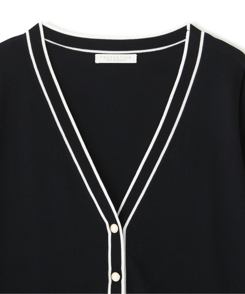 PROPORTION BODY DRESSING（プロポーションボディドレッシング）の「【美人百花5月号掲載 】「ＬＥＮＺＩＮＧ　ＥＣＯＶＥＲＯ」繊維混チュニックカーディガン / 1212174403（カーディガン/ボレロ・レディース・ホワイト/ブルー/ブラック・FREE）」の8枚目の写真