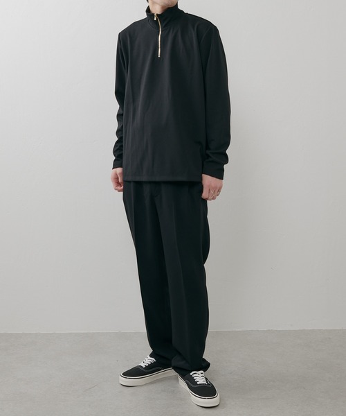 Lui's（ルイス）の「ハーフZIPカットソー（Tシャツ/カットソー・メンズ・ブラック/ホワイト・SMALL/MEDIUM）」の7枚目の写真