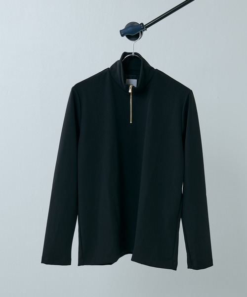 Lui's（ルイス）の「ハーフZIPカットソー（Tシャツ/カットソー・メンズ・ブラック/ホワイト・SMALL/MEDIUM）」の5枚目の写真