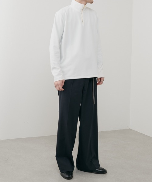 Lui's（ルイス）の「ハーフZIPカットソー（Tシャツ/カットソー・メンズ・ブラック/ホワイト・SMALL/MEDIUM）」の14枚目の写真