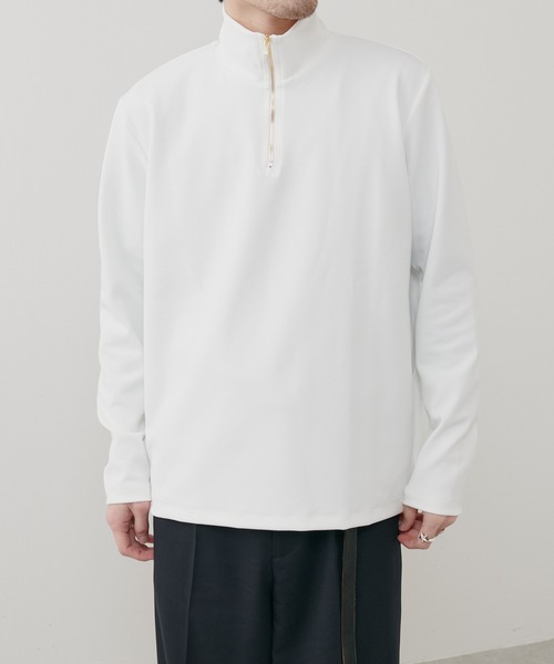 Lui's（ルイス）の「ハーフZIPカットソー（Tシャツ/カットソー・メンズ・ブラック/ホワイト・SMALL/MEDIUM）」の13枚目の写真