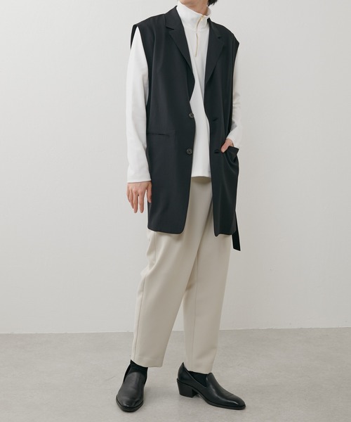 Lui's（ルイス）の「ハーフZIPカットソー（Tシャツ/カットソー・メンズ・ブラック/ホワイト・SMALL/MEDIUM）」の11枚目の写真