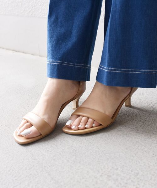 SHIPS（シップス）の「レザー ストラップ ヒール サンダル（サンダル・レディース・ブラック/ベージュ系その他・37/36/38）」の12枚目の写真