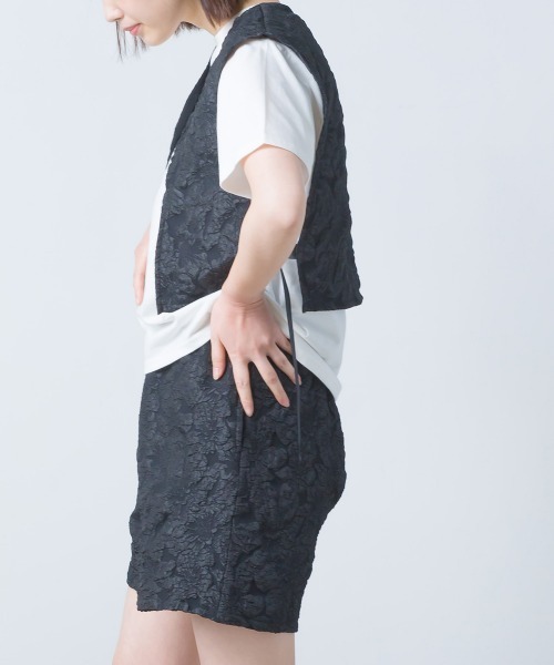 OMNES（オムネス）の「ふくれジャガードショートパンツ（その他パンツ・レディース・ホワイト/ブラック/ベージュ/ピンクベージュ・FREE）」の21枚目の写真