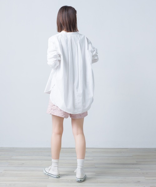 OMNES（オムネス）の「ふくれジャガードショートパンツ（その他パンツ・レディース・ホワイト/ブラック/ベージュ/ピンクベージュ・FREE）」の10枚目の写真