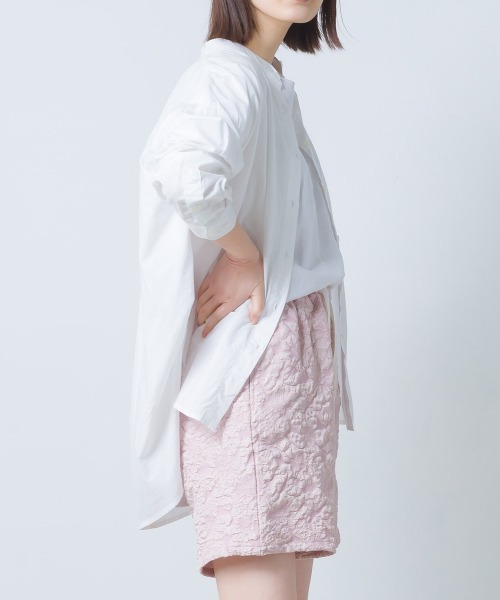 OMNES（オムネス）の「ふくれジャガードショートパンツ（その他パンツ・レディース・ホワイト/ブラック/ベージュ/ピンクベージュ・FREE）」の9枚目の写真