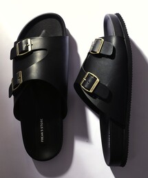 FREAK'S STORE | WEB限定 コンフォータブル ダブルモンク スライドサンダル/レオパード(サンダル)