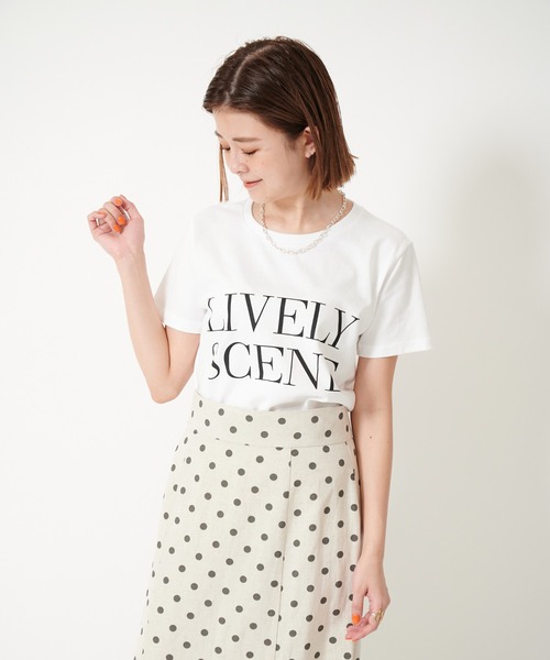 U by SPICK&SPAN（ユーバイスピックアンドスパン）の「ロゴTEEシャツ◆（Tシャツ/カットソー・レディース・ホワイト/ブラック・FREE）」の2枚目の写真