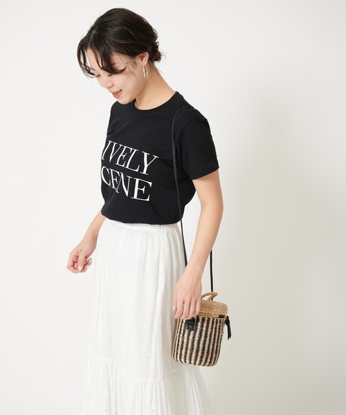 U by SPICK&SPAN（ユーバイスピックアンドスパン）の「ロゴTEEシャツ◆（Tシャツ/カットソー・レディース・ホワイト/ブラック・FREE）」の3枚目の写真