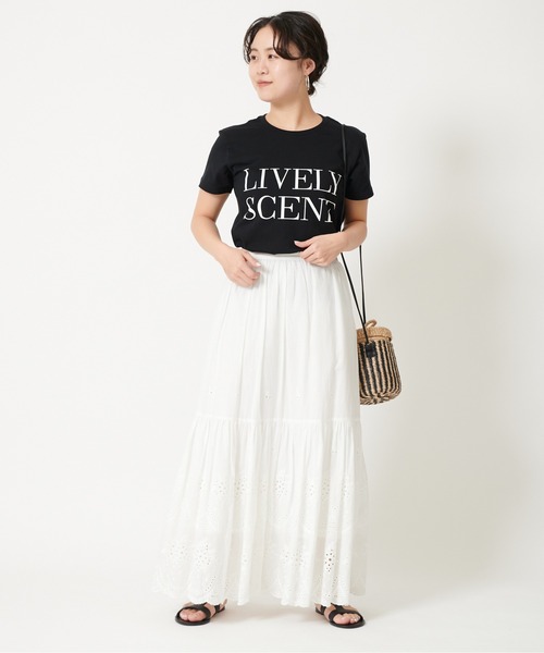 U by SPICK&SPAN（ユーバイスピックアンドスパン）の「ロゴTEEシャツ◆（Tシャツ/カットソー・レディース・ホワイト/ブラック・FREE）」の5枚目の写真