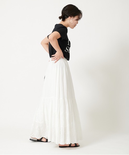 U by SPICK&SPAN（ユーバイスピックアンドスパン）の「ロゴTEEシャツ◆（Tシャツ/カットソー・レディース・ホワイト/ブラック・FREE）」の8枚目の写真