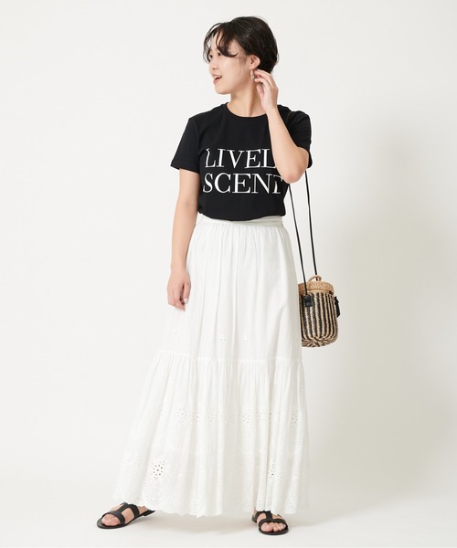 U by SPICK&SPAN（ユーバイスピックアンドスパン）の「ロゴTEEシャツ◆（Tシャツ/カットソー・レディース・ホワイト/ブラック・FREE）」の7枚目の写真
