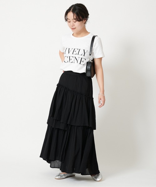 U by SPICK&SPAN（ユーバイスピックアンドスパン）の「ロゴTEEシャツ◆（Tシャツ/カットソー・レディース・ホワイト/ブラック・FREE）」の16枚目の写真