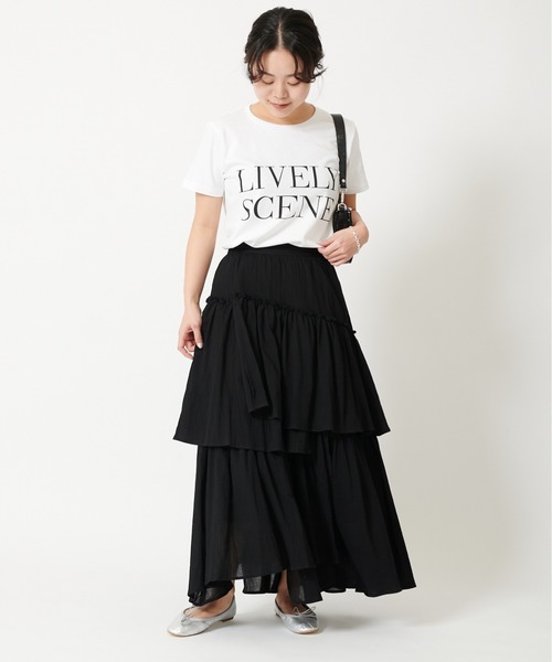 U by SPICK&SPAN（ユーバイスピックアンドスパン）の「ロゴTEEシャツ◆（Tシャツ/カットソー・レディース・ホワイト/ブラック・FREE）」の17枚目の写真