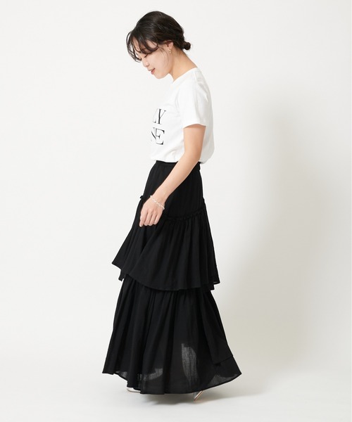 U by SPICK&SPAN（ユーバイスピックアンドスパン）の「ロゴTEEシャツ◆（Tシャツ/カットソー・レディース・ホワイト/ブラック・FREE）」の18枚目の写真