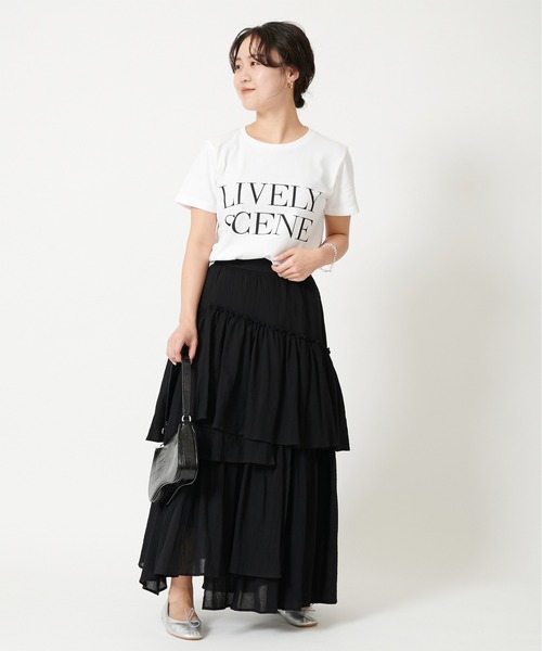 U by SPICK&SPAN（ユーバイスピックアンドスパン）の「ロゴTEEシャツ◆（Tシャツ/カットソー・レディース・ホワイト/ブラック・FREE）」の20枚目の写真