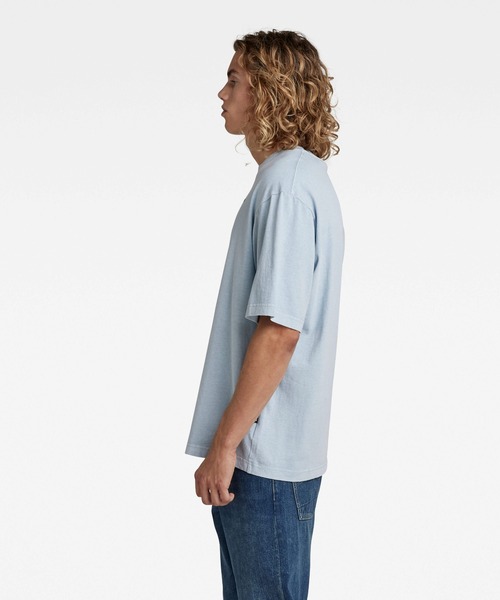 G-STAR（ジースター）の「UNISEX BOXY BASE GD T-SHIRT/オーバーサイズ/ユニセックス（Tシャツ/カットソー・メンズ・ライトブルー/ライトグリーン/イエロー・SMALL/MEDIUM/LARGE/X-LARGE/X-SMALL）」の8枚目の写真