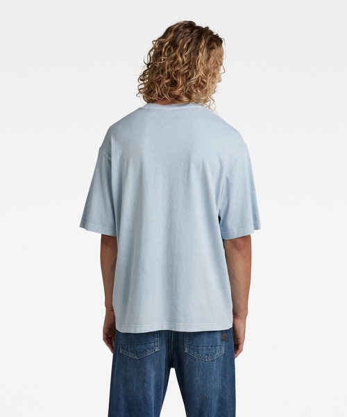 G-STAR（ジースター）の「UNISEX BOXY BASE GD T-SHIRT/オーバーサイズ/ユニセックス（Tシャツ/カットソー・メンズ・ライトブルー/ライトグリーン/イエロー・SMALL/MEDIUM/LARGE/X-LARGE/X-SMALL）」の9枚目の写真