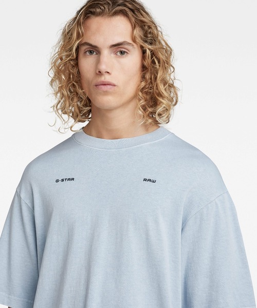 G-STAR（ジースター）の「UNISEX BOXY BASE GD T-SHIRT/オーバーサイズ/ユニセックス（Tシャツ/カットソー・メンズ・ライトブルー/ライトグリーン/イエロー・SMALL/MEDIUM/LARGE/X-LARGE/X-SMALL）」の10枚目の写真