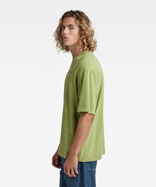 G-STAR（ジースター）の「UNISEX BOXY BASE GD T-SHIRT/オーバーサイズ/ユニセックス（Tシャツ/カットソー・メンズ・ライトブルー/ライトグリーン/イエロー・SMALL/MEDIUM/LARGE/X-LARGE/X-SMALL）」の4枚目の写真